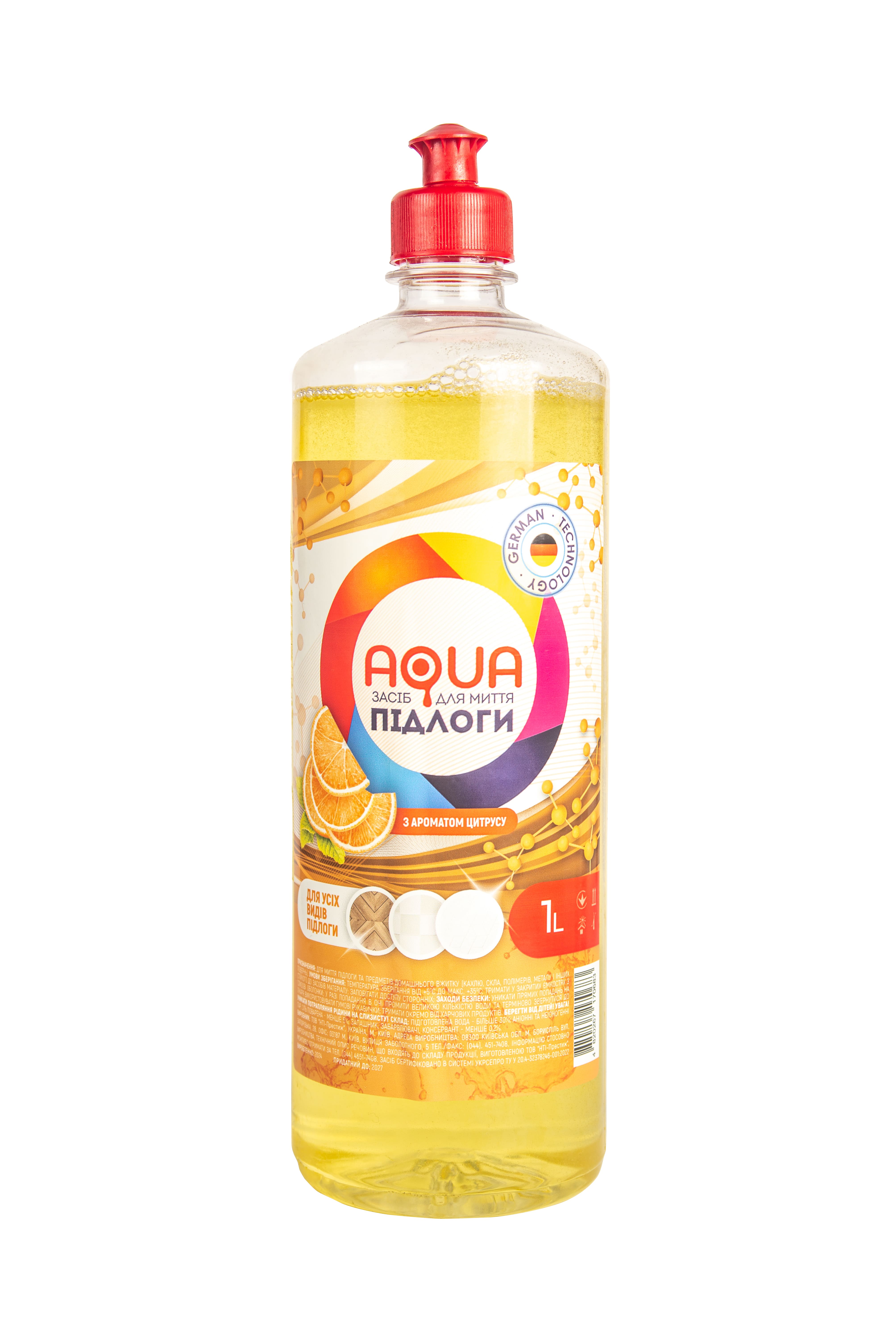 Засіб для миття підлоги AQUA, 1л